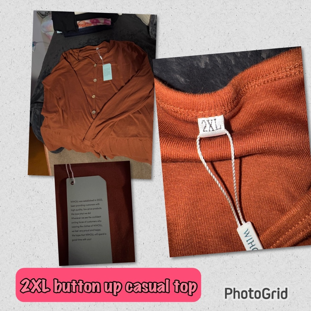 Casual button up sweater